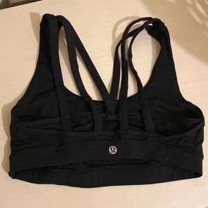 SOLD- Lululemon Black Strappy Sports Bra - XS